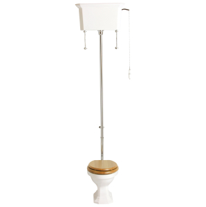 Heritage Granley High Level Complete WC With Vintage Gold Flush Pack