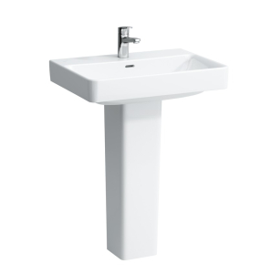 Laufen Pro S Basin With Full Pedestal 650mm 1 Tap Hole