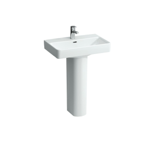 Laufen Pro Basin With Full Pedestal 650mm 1 Tap Hole