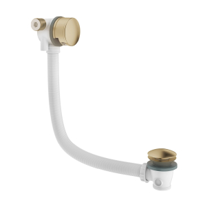 Crosswater MPRO Bath Filler With Click Clack Waste Brushed Brass
