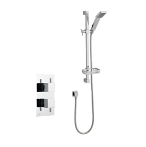SW6 Pure Thermostatic Concealed Shower with Adjustable Slide Rail Kit Option 1