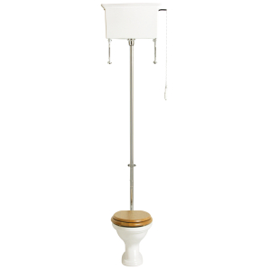 Heritage Dorchester High Level Complete WC With Chrome Flush Pack