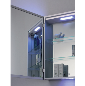 Nocode Rigel 900 x 700mm Steam Free LED Bathroom Mirror Cabinet With Bluetooth