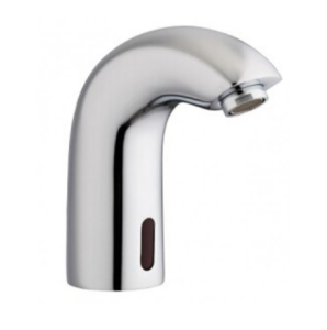 Just Taps React Sensor Curved Mono Basin Mixer Mains/battery Operated