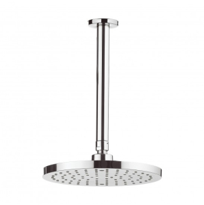 Crosswater Essential Fusion 200mm Round Fixed Head With 200mm Ceiling Arm