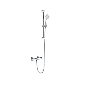 Easy Fit Exposed Thermostatic Shower Valve With Slide Rail & Handset