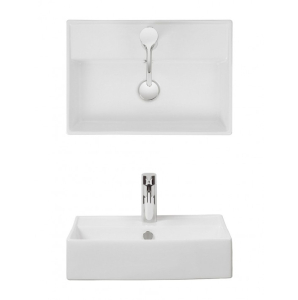 Bauhaus - Turin 500 x 350 With 1 Tap Hole Countertop Or Wall Mounted Basin