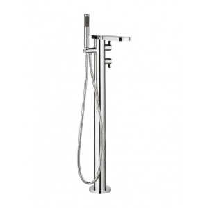 Crosswater Wisp Thermostatic Freestanding Bath Shower Mixer With Kit - Chrome
